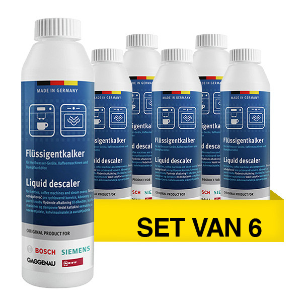 Aanbieding: Bosch stoomoven ontkalker (6 stuks - 500 ml) SBO06118 - 1