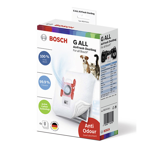 Bosch Vacuüm Stofzuigerzak Type G All BBZAFGALL, BBZAFGALL (4 stuks) SBO0112 - 1