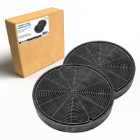 Bosch afzuigkap koolstoffilterset (2 stuks, Ø 19,5 cm, 123schoon huismerk) SBO06100