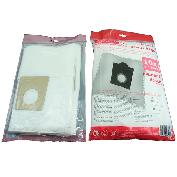 Bosch microvezel type D/E/F/G/H stofzuigerzakken 10 zakken + 1 filter (123schoon huismerk)  SBO01002 - 1