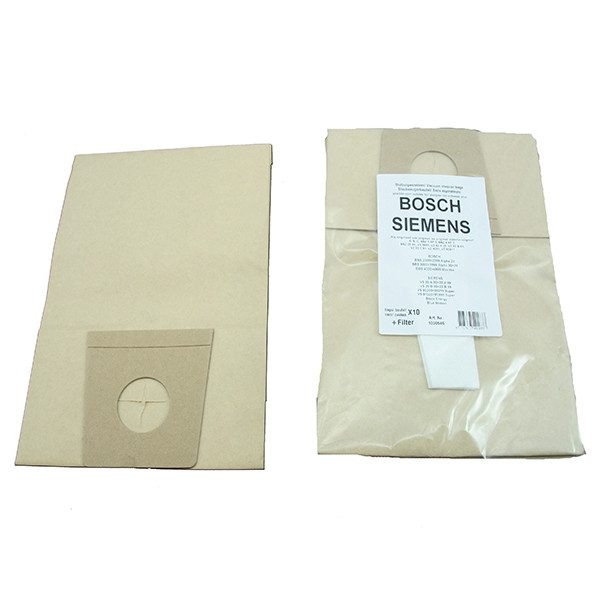 Bosch papieren stofzuigerzakken 10 zakken + 1 filter (123schoon huismerk)  SBO00006 - 1