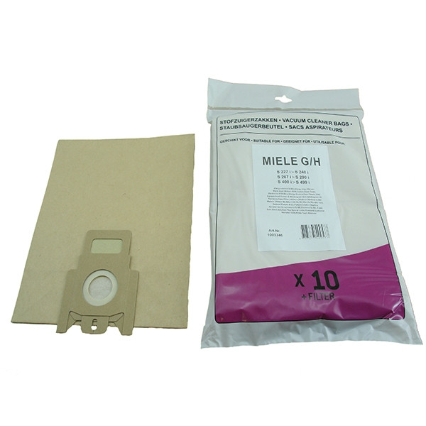 Bosch papieren stofzuigerzakken 10 zakken + 1 filter (123schoon huismerk)  SBO00003 - 1