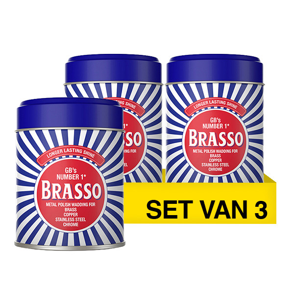 Aanbieding: Brasso Poetswatten (3 stuks - 75 g) SBR02021 - 1