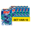 Aanbieding: Bref Toiletblok Blue Activ+ Eucalyptus (10 stuks - 2 x 50 gram) SBR00081 - 1
