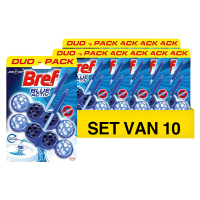 Bref Aanbieding: Bref Toiletblok Blue Activ Chloor (10 stuks - 2 x 50 gram)  SBR00079