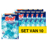 Aanbieding: Bref Toiletblok Turquoise Activ Ocean (10 stuks - 2 x 50 gram) SBR00091 - 1
