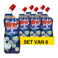 Bref Aanbieding: Bref Toiletreiniger Ultimate Color Activ Citrus (6 stuks - 700 ml)  SBR00093