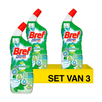 Aanbieding: Bref toiletreiniger Power Activ Gel eucalyptus (3 stuks - 700 ml) SBR02025