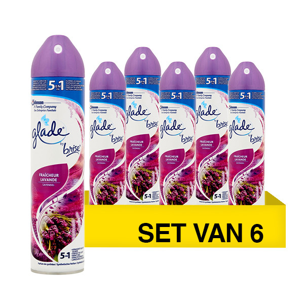 Aanbieding: Glade Brise luchtverfrisser spray Lavendel (6 stuks à 300 ml) SBR02018 - 1