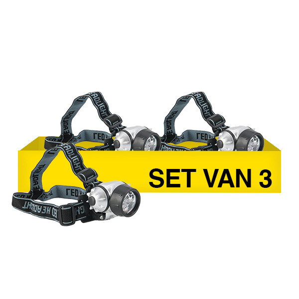 Aanbieding: Busters Led 7 Hoofdlamp Voor Veiligheidshelm (3 stuks) SBU00065 - 1