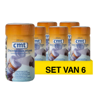 Aanbieding: CMT Disinfection wipes bus blauw (6 stuks - 200 doekjes) SCM00073