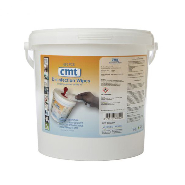 CMT Disinfection wipes XL emmer blauw (680 doekjes)  SCM00066 - 1