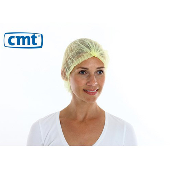 CMT Haarnet met clip (geel, 1000 stuks)  SCM00023 - 1