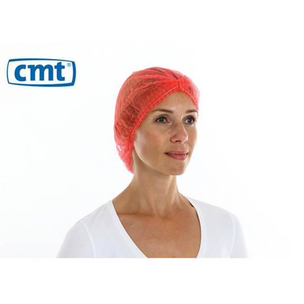 CMT Haarnet met clip (rood, 1000 stuks)  SCM00021 - 1