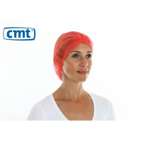 CMT Haarnet met clip (rood, 1000 stuks)  SCM00021