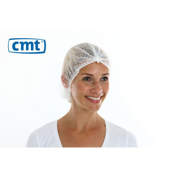 CMT Haarnet met clip (wit, 1000 stuks)  SCM00069 - 1