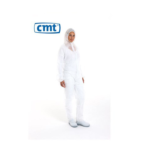 CMT Overall met capuchon (wit, maat S, 50 stuks)  SCM00043 - 1