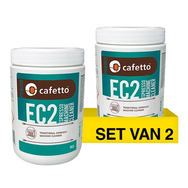 Aanbieding: Cafetto EC2 Espresso Machine Cleaner Reinigingspoeder (2 verpakkingen à 1 kg) SCA05023 - 1
