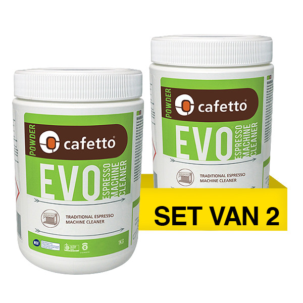 Aanbieding: Cafetto EVO Biologische Espressomachine Reiniger (2 verpakkingen à 1 kg) SCA05025 - 1