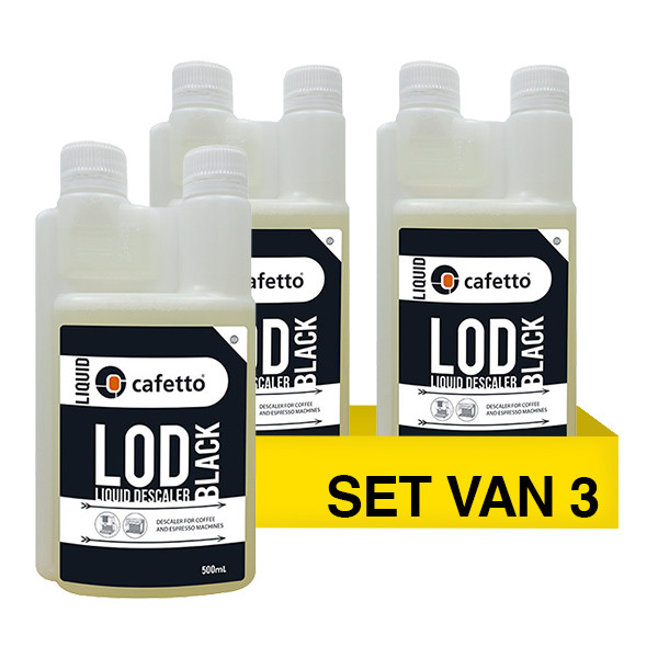 Aanbieding: Cafetto LOD Black Ontkalker (3 verpakkingen à 500 ml) SCA05034 - 1