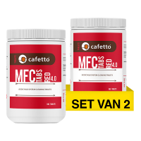 Aanbieding: Cafetto MFC Tabs Red 4.0 Ontkalkingstabletten (2 verpakkingen à 100 tabletten - 4,0 gram) SCA05043