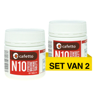 Aanbieding: Cafetto N10 Tablets Espressomachine Reiniger (2 verpakkingen à 120 tabletten - 1,0 gram) SCA05046
