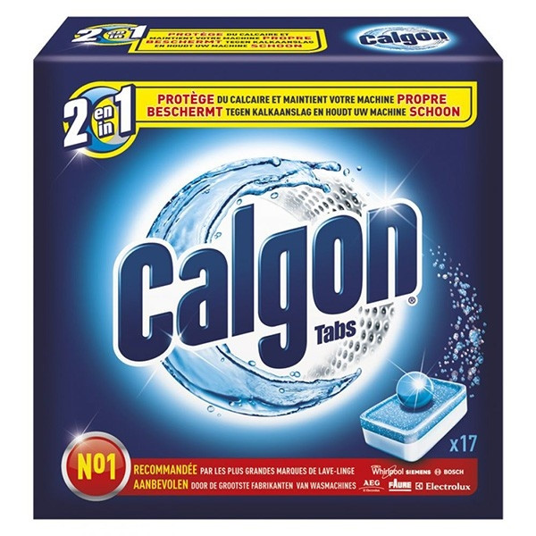 Calgon 2-in-1 wasmachine reinigingstabletten (17 stuks)  SCA00006 - 1
