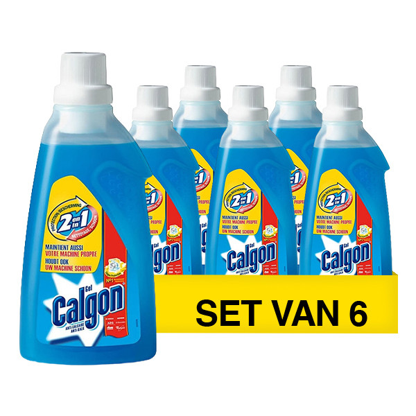 Aanbieding: Calgon 2-in-1 Wasmachine Reinigingsgel (6 stuks - 750 ml) SCA00082 - 1