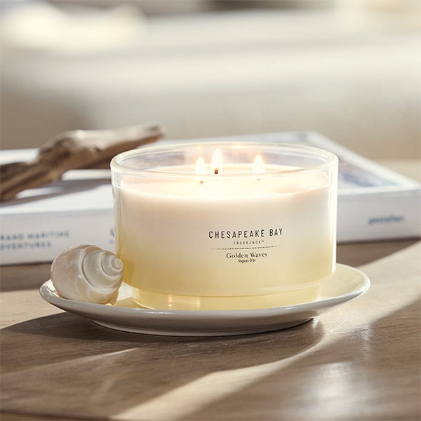 Chesapeake Bay Geurkaars Golden Waves 3-wick Large Jar (411 g) SCH00037 - 2