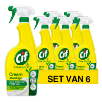 Aanbieding: Cif CleanBoost Cream Original Allesreiniger Spray (6 stuks à 700 ml) SCI00168