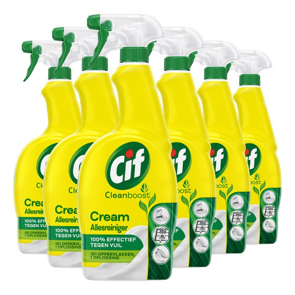 Aanbieding: Cif CleanBoost Cream Original Allesreiniger Spray (6 stuks à 700 ml) SCI00168 - 2