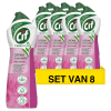Cif Aanbieding: Cif Cream Schuurmiddel Pink Flower (8 flessen - 750 ml)  SCI00120 - 1