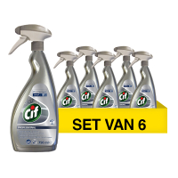 Cif Aanbieding: Cif Professional Roestvrijstaalreiniger Spray (6 stuks - 750 ml)  SCI00152