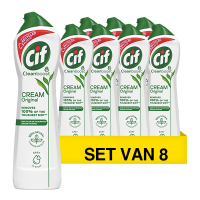 Cif Aanbieding: Cif Schuurmiddel Cleanboost Cream Original (8 flessen - 500 ml)  SCI00104