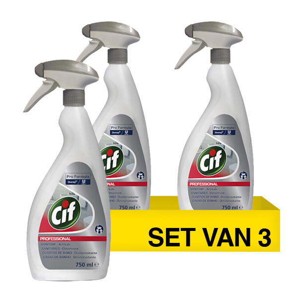 Aanbieding: Cif sanitairreiniger (3 stuks - 750 ml) SCI00199 - 1