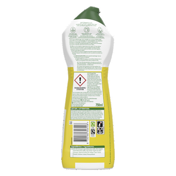 Cif Cream Schuurmiddel Citroen (750 ml) SCI00030 - 2