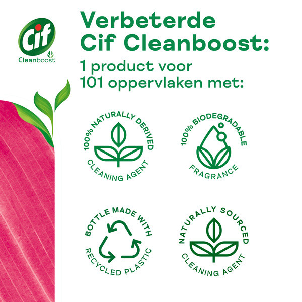 Cif Cream Schuurmiddel Pink Flower (750 ml)  SCI00119 - 5