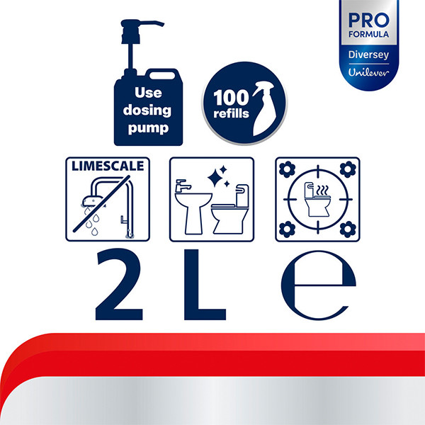 Cif Professional Sanitairreiniger Geconcentreerd (2 liter) SCI00171 - 3