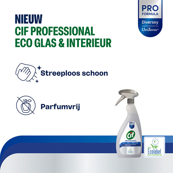 Cif Professional Eco Glas & Interieurreiniger (750 ml) SCI00183 - 3