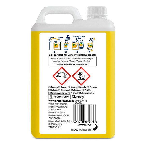 Cif Professional Ontvetter Geconcentreerd (2 liter) SCI00173 - 4