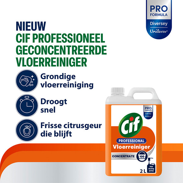 Cif Professional Vloerreiniger Geconcentreerd (2 liter) SCI00175 - 2
