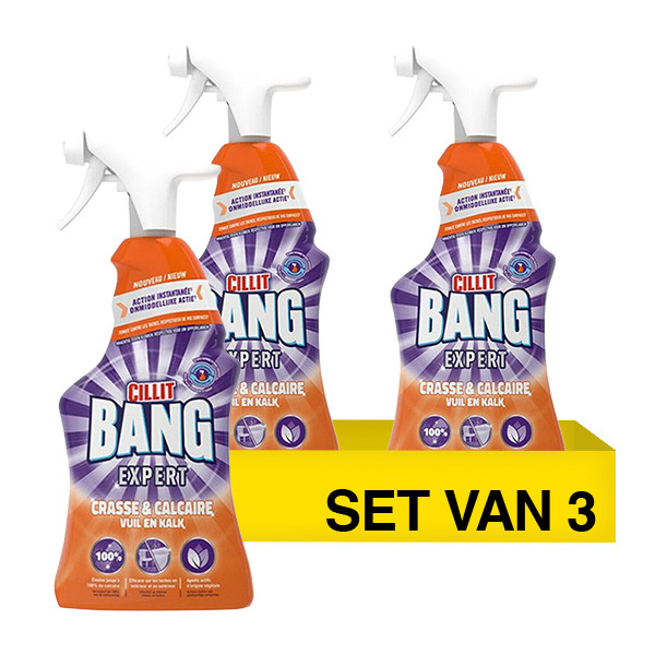 Aanbieding: Cillit Bang Lime & Grime Spray (3 stuks - 750 ml) SCI00207 - 1