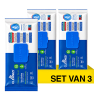 Aanbieding: Cleanizi Schoonmaakdoekjes Bleek Extra Dik (3 verpakkingen à 100 stuks) SCL01007 - 1
