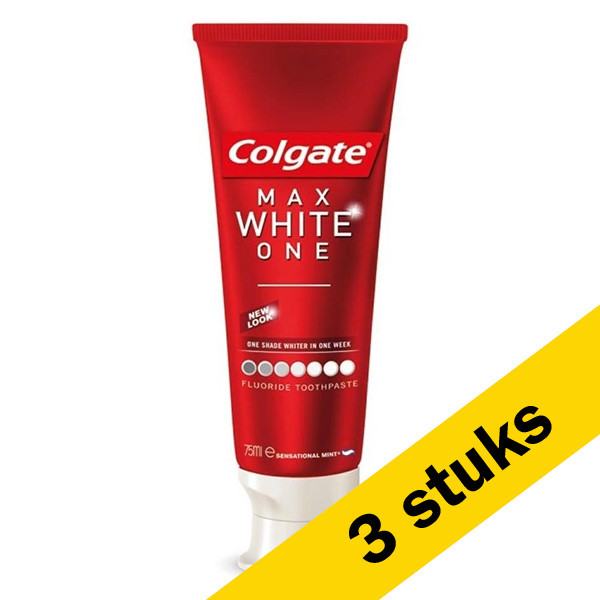 Colgate Aanbieding: 3x Colgate Max White One tandpasta (75 ml)  SCO00030 - 1