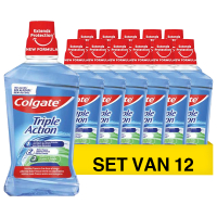 Aanbieding: Colgate Mondwater Triple Action (12 verpakkingen - 500 ml) SCO02021