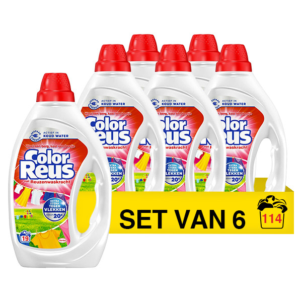 Color-Reus Aanbieding: Color Reus Vloeibaar Wasmiddel 855 ml (6 flessen - 114 wasbeurten)  SRE00277 - 1