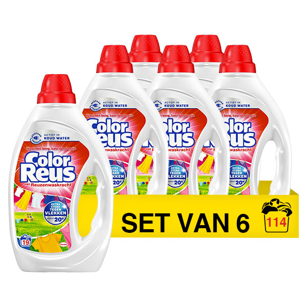 Color-Reus Aanbieding: Color Reus wasmiddel gel 855 ml (6 flessen - 114 wasbeurten)  SRE00277 - 1