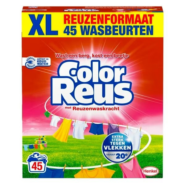 Color-Reus Color Reus waspoeder XL 2,25 kg (45 wasbeurten)  SRE00301 - 1