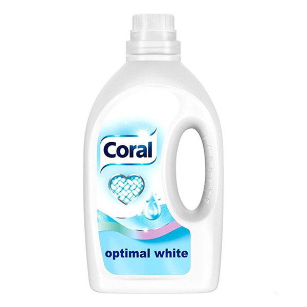 Coral vloeibaar wasmiddel Optimal White 1,25 liter (26 wasbeurten)  SCO00040 - 1