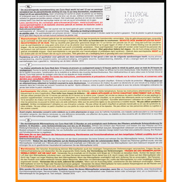 Cura-Heat Rug- & Schouderpijn Warmtepleisters (3 stuks) SCU00001 - 2